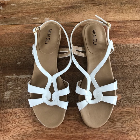 vaneli white sandals